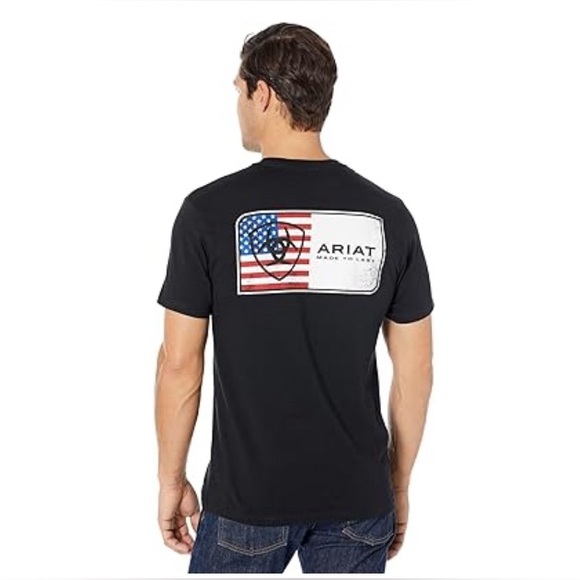 Ariat Flag Tee Mens Large - Picture 4 of 4